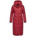 Steppmantel NAVAHOO "Waffelchen", Damen, Gr. L (40), rosa (dunkelrosa), Obermaterial: 100% Polyester, Futter: 100% Polyester, Wattierung: 100% Polyester, modisch, figurumspielend ca. Mitte Wade, hoch geschlossener Ausschnitt, Mäntel, Wintermantel mit Gehschlitzen und Kapuze