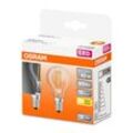 OSRAM Classic P LED-Lampe E14 4W 2.700K klar 2er