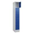 CP Schließfachschrank Classic PLUS enzianblau, lichtgrau 080020-105 S10003, 5 Schließfächer 30,0 x 50,0 x 195,0 cm