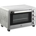 Mini Backofen 32L Mini Ofen mit Grillrost, Backblech, 3 Kochmodi 100 °C-230 °C einstellbare Temperatur Pizzaofen mit Timer Edelstahl Silber - Homcom