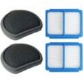 Trade-Shop 4in1 Filter-Set (2x HEPA-Filter + 2x Vormotorfilter) kompatibel mit aeg 900923092, 900923093, ASKQX9, AEF167, 90027737200 / Staubsauger