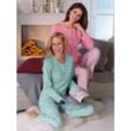 Schlafanzug ASCAFA Gr. 48/50, bunt (mint, rosé) Damen Homewear-Sets Pyjamas