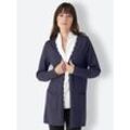 Cardigan CREATION L PREMIUM, Damen, Gr. 40, blau (marine), 75% Schurwolle, 25% Seide, unifarben, Langarm, Strickjacken