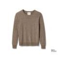 NAH/STUDIO Pullover | recycelte Wolle/Cashmere - Braun/Meliert - Gr.: XS