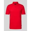 Slim Fit Poloshirt im unifarbenen Design