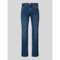 Straight Fit Jeans mit Label-Patch Modell 'TRAMPER'