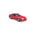 Maisto 32906 - Modellauto - Ford Mustang SVT Cobra '93 (rot, Maßstab 1:24) Modell Auto Spielzeugauto