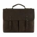 bugatti Luca Aktentaschen Messenger Leder 39 cm Laptopfach braun