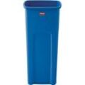 Rubbermaid Abfallbehälter Untouchable®, mit Recycling-Logo, 87 Liter, blau