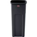 Rubbermaid Abfallbehälter Untouchable®, ohne Recycling-Logo, 87 Liter, schwarz