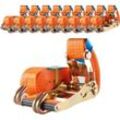 Baumarktplus - 10x Profi Ratschen Spanngurt Spanngurte Zurrgurt 2-tlg 5m 4t 4to 4000kg tüv/gs orange