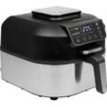 PRINCESS Heissluftfritteuse "182092 Airfryer Grill – 2-in-1 Heißluftfritteuse und Grill" Fritteusen schwarz (silber, schwarz)