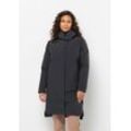 Funktionsmantel JACK WOLFSKIN "LUISENPLATZ COAT W" Gr. L (42/44), grau (phantom) Damen Mäntel