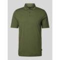 Slim Fit Poloshirt im unifarbenen Design