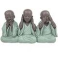 Origen - Signes Grimalt Buddha -Figurenfiguren Figure Monk No ve-ye-Speak Buddas Green 10x6x17cm 26633