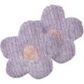 Beliani - Dekokissen 2er Set aus Baumwolle Violett Blumenform 30 x 30 cm für Kinderzimmer Wohnaccessoires Dekoration für Kinder