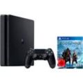 PlayStation 4 Slim + God of War Ragnarök, schwarz