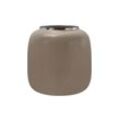 Vase Art Deco 545 Taupe / Silber