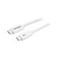 Startech - com 1m Thunderbolt 3 Cable - 20Gbps - White - Thunderbolt usb-c dp - Thunderbolt-Kabel - usb Typ c (m) bis usb Typ c (m) - 1 m - 4K