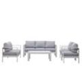 Gartenlounge-Set (Gletscherbach) Lounge Set modisches Gartenmöbelset für 6-7 Personen, Balkonset Sit