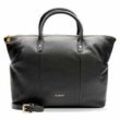 Lazarotti Bologna Leather Shopper Tasche Leder 36 cm black