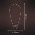 Calex Smart Rustic E27 ST64 LED 4,9W Filament RGBW