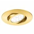 LED-Einbaustrahler Zenit mit IP44, gold