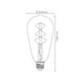 LED-Lampe E27 ST64 4W 2.200K amber mit Sensor