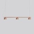 Northern Blush LED-Hängeleuchte, 3-flg., beige