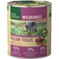 REAL NATURE WILDERNESS Nassfutter für Hunde Adult Mellow Fields Büffel & Lamm 12x800 g