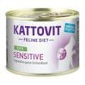 KATTOVIT Feline Diet Nassfutter Katze Sensitive Adult Pute 12x185 g