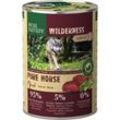 REAL NATURE WILDERNESS Nassfutter für Hunde Adult Pure Horse Pferd 6x400 g