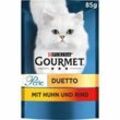 GOURMET Perle Duetto 26x85g Huhn & Rind