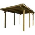 Einzelcarport WEKA "606 Gr.1" Carports Gr. H: 223 cm, braun Carports