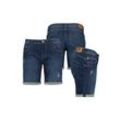 SUBLEVEL Bermudas Damen Jeans Shorts Bermuda Kurze Hose Shorts Short Denim Stretch Denim, blau