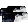 HP Original 305A Toner Cyan, Magenta, Gelb, Schwarz (CF370AM, CE410A) 4er Set Multipack