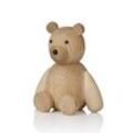 Lucie Kaas - Teddy Holzfigur, H 13,5 cm / Eiche