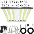 JUNG Vollspektrum LED Wachstumslampe PB360 Vollspektrum LED Grow Lampe 360 Watt Dimmbar für Growbox Set, 1 St., Anzucht, Indoor, Farbwechsler, Kaltweiß, Warmweiß, Anzuchtlampe, Grow LED, für Pflanzen, Wachstumslicht, Cannabis Lampe, schwarz