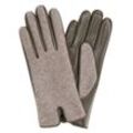 ROECKL Handschuhe mit Leder-Anteil Damen Wolle, schilf
