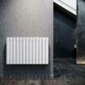 Design Heizkörper 630x1001mm Doppellagig Badezimmer/Wohnraum Seitenanschluss Weiß Flachheizkörper Badheizkörper Radiator