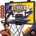 KESSER® Mini-Basketballkorb fürs Zimmer & Büro Tür-Basketballkorb Indoor & Outdoor Basketball-Board für Kinder-Zimmer & Wandmontage Basketballbrett inkl. Ballnetz Pumpe & Ball