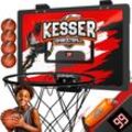 KESSER® Mini-Basketballkorb fürs Zimmer & Büro Tür-Basketballkorb Indoor & Outdoor Basketball-Board für Kinder-Zimmer & Wandmontage Basketballbrett inkl. Ballnetz Pumpe & Ball