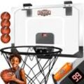 KESSER® Mini-Basketballkorb fürs Zimmer & Büro Tür-Basketballkorb Indoor & Outdoor Basketball-Board für Kinder-Zimmer & Wandmontage Basketballbrett inkl. Ballnetz Pumpe & Ball