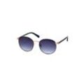 Sonnenbrille GERRY WEBER, blau, Damen, Brillen, Elegante Damenbrille, Vollrand, runde Form