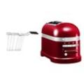 KITCHENAID Toaster "Artisan 5KMT2204ECA LIEBESAPFEL-ROT", rot (liebesapfel, rot), B:18cm H:22,5cm T:33cm, Toaster, mit Sandwichzange