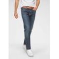 Tapered-fit-Jeans LEVI'S "502 TAPER" Gr. 33, Länge 36, blau (biologia adv) Herren Jeans in elegantem, modernem Stil