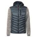 Steppjacke STREET ONE MEN, Herren, Gr. L (52), grau (slate grau), Stoff, Oberstoff Ärmel: 100% Polyester, Oberstoff Steppung: 100% Polyester, Futter: 100% Polyester, Füllung: 100% Polyester, unifarben, casual, regular fit normal, ohne Ausschnitt, Langarm normaler Saum, Jacken, mit Kapuze