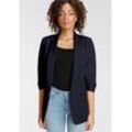 Kurzblazer ONLY "ONLELLA 3/4 BLAZER TLR" Gr. 34 (XS), blau (night sky) Damen Blazer mit 34 Ärmel