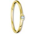 Diamantring ONE ELEMENT "0.04 ct Diamant Brillant Ring aus 585 Gelbgold" Fingerringe Gr. 48, mit Diamant, Gelbgold 585-Diamanten, goldfarben (gold) Damen Gold Schmuck