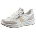 Sneaker ARA "SAPPORO" Gr. 5 (38), beige (creme kombiniert) Damen Schuhe Sneaker in Weite H, Reißverschluss, Freizeitschuh, Halbschuh, Schnürschuh